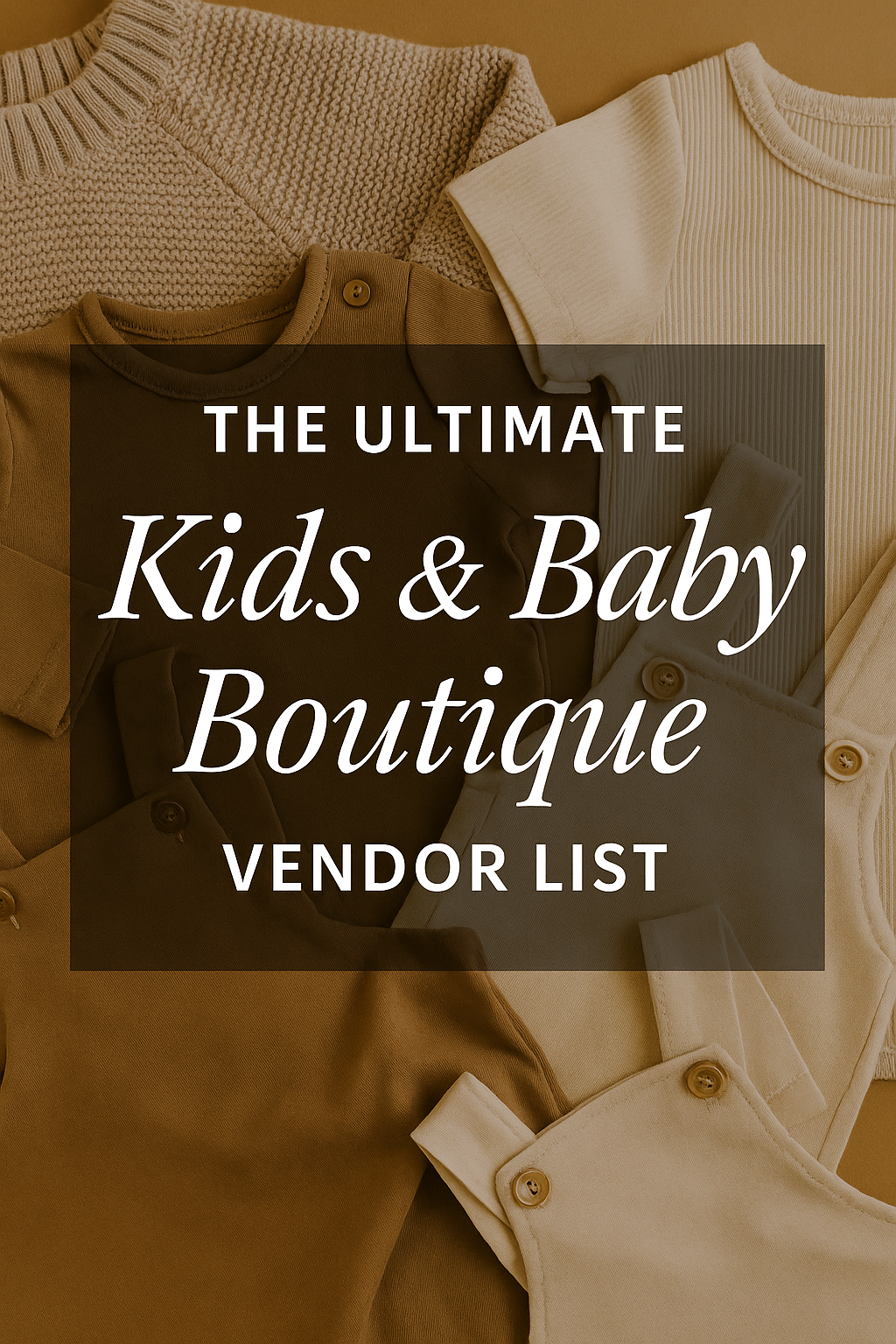The Ultimate Kids & Baby Boutique Vendor List – By No Shame Mama Co.